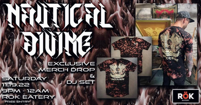 Nautical Divine - EXCLUSIVE MERCH DROP & DJ SET @ RÖK EATERY