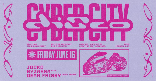 CYBER CITY DISCO 🦾🪩 JOCKO, BYZARRA, DEAN FRISBY