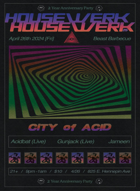 CITY OF ACID VI at Beast w/Gunjack, Acidbat and Jameen