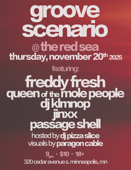 Groove Scenario presents: Freddy Fresh 11/20/25 at the Red Sea.